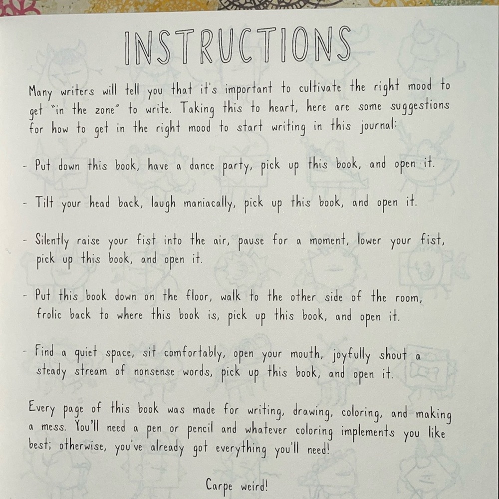 You're Weird: A Creative Journal for Anyone Who's Uniquely Awesome - Picture 4 of 5